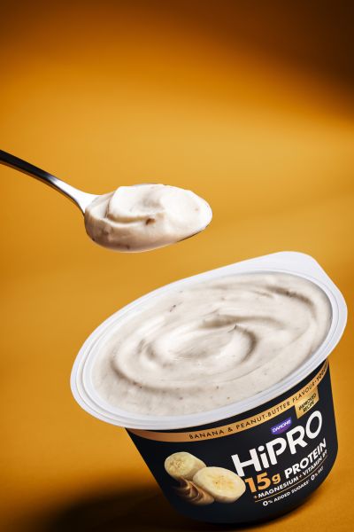 HiPRO banana peanut butter spoonable yogurt