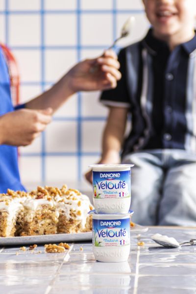 Behind the scenes on a Danone product shoot
