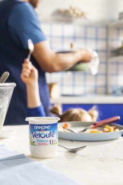 Behind the scenes on a Danone product shoot