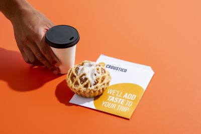 Croustico coffee and sweet treat menu deal