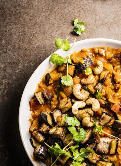 Karola Dinner Dahl Aubergine Crop &mdash; professional food photography by Foodphoto